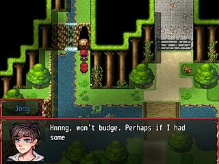 Naive nun learns to pleasure a monster cock in game