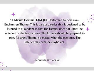 Femdom Goddess Issues Jerk Off Instructions With Denial.