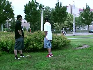 alexis crystal banged publicly by two teen guys