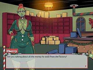 claus secret surprise xmas hentai game ep 4 with boss's big cock