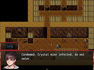 Naive nun learns to pleasure a monster cock in game