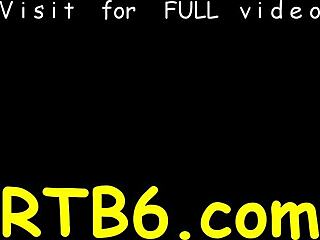 The babe's tight pussy is tormented with a toy in missionary position.