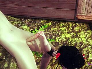 Wow, Yaoi Femboy Mia in Wild 3D Action!