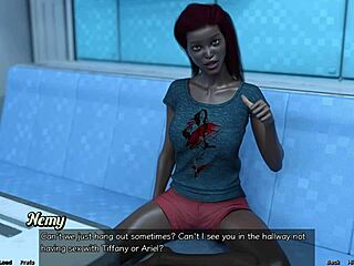 Conversational-Emoji Stranded in space 134 - married busty ebony is angry with me 😡 in curvy bride outfit!