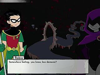 18titans del 26 knuller Raven dobbelt i hentai