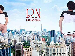 Wow, giant lady without panties struts city streets, tall as King Kong, what a show!