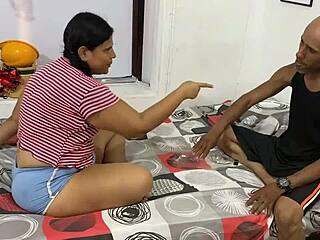 Old perverted pastor fucks beautiful latina woman anally and orally in homemade interracial sex