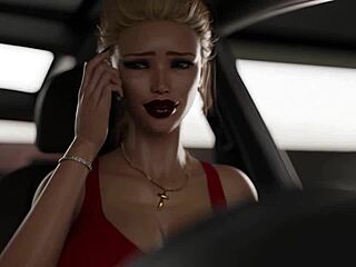 3D animated MILF gets rocked hard in parking lot