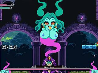 Flip witch pixel game episode 12 ghost boss huge boobs