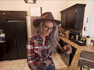 Horny Stepmom Mandy Rhea Blows Big Tits