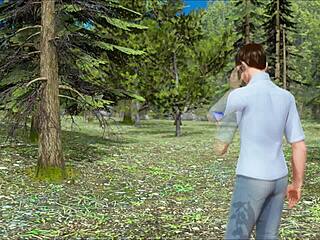 ripples 36 in 3d cartoon anime game with clothes ripped