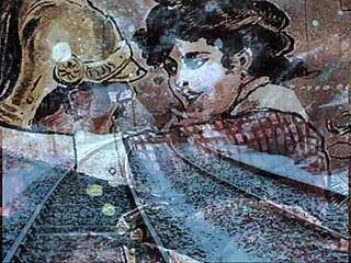 Wystawa vintage erotycznych rysunków w klasycznym stylu anime