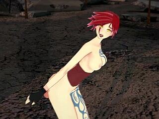 Steamy Doggystyle with Tattooed Lilith in 3D Hentai Action