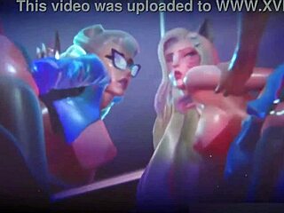 Ahri K Goes Wild in League of Legends Hentai 3D