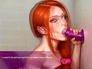 Redhead wife tests rough deepthroat in 3D hentai live