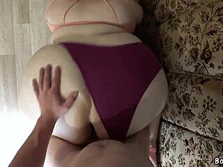 Sex On Couch With Chubby Girl In Missionary And Riding