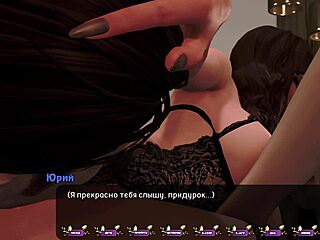 Asian cutie gets her nipples teased and pussy fingered in this anime game