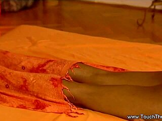 girls relax in intimate oiled massage with lover