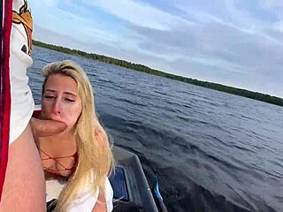 Funny Outdoor Sex On The Lake In A Boat
