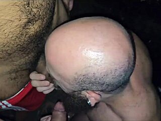 Personal trainer seduced by friends in basement sex sweat and cum