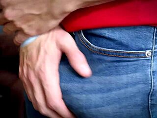 Tall redhead gets caught licking neighbor's ass