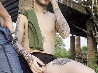 i saw these young guys fucking in the public square right in front of everyone passing by, it was so wild.