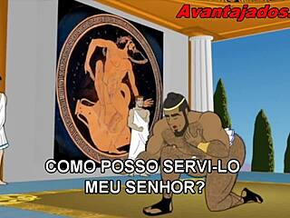 cartoon gay gods with massive rods