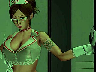 My stepsister secretly sucks me off in 3D game
