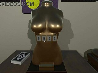 escaping lustful doll room with curvy 3d cartoon riding action