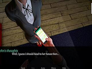 my new family episode with office game and teen brunette