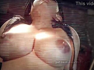 Hot scene with big tits and big cock in cowgirl position