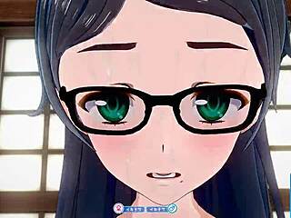 i fuck this plain girl with glasses in face-to-face position in koikatsu sunshine