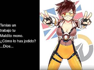 Tracer Commands Anal With Dildo!