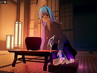 kadobu hentai game ep 2 futanari footjob madness