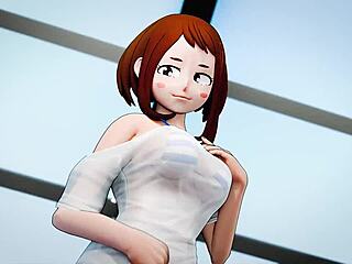 Ochaco Uraraka in hero recruitment gangbang drive