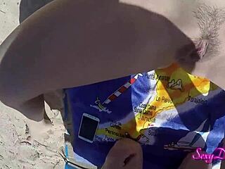 Close up and personal: Big cock and ass shaking in a hot beach scene