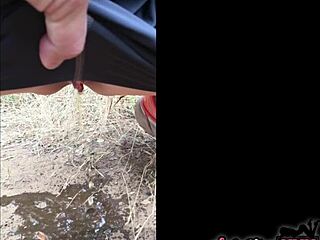 Sofie Marie's Natural Tits Pissed On In Kinky Outdoor Compilation