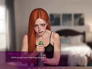 3D animated porn with big-titted redhead taking it deep