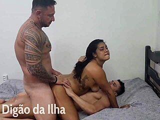 Intense DP and Anal Action in Threesome Bedroom Play