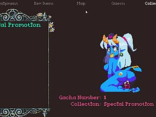 Flip Witch Pixel Hentai Monster Girl Femdom Drains Balls In Game