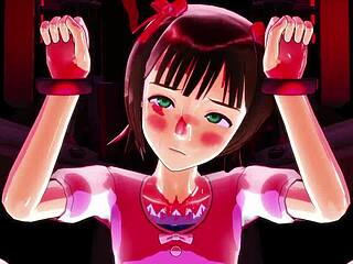 Haruka's wiebelende tieten challenge domineert wilde anime actie