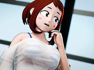 Ochaco Uraraka in hero recruitment gangbang drive