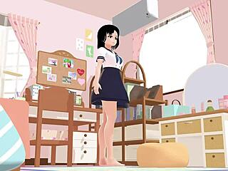 [mia] anime school girl gravure in her rooms