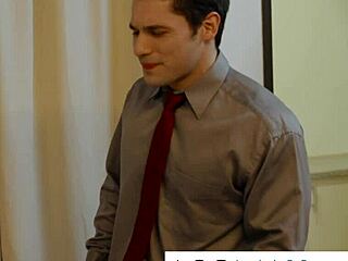 Hot Guys Sneak Intense Hookup in Gay Office Parody at DisruptiveFilms.