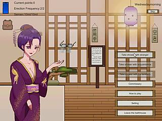 Süße Ladies entblößt im öffentlichen Bad Hentai