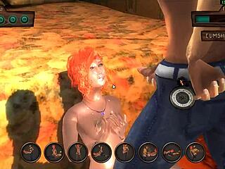 Nemos whores in 3D anime game get wild in group blowjob action