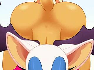 Rouge Sucks Cock and Swallows Cum During Ass Fuck