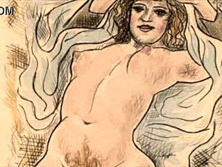 Vintage Erotic Drawings with Seductive Retro Charm
