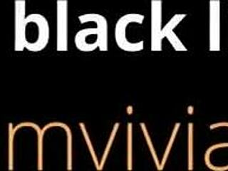 Black Lingerie and Fishnet Stockings in Brunette Striptease