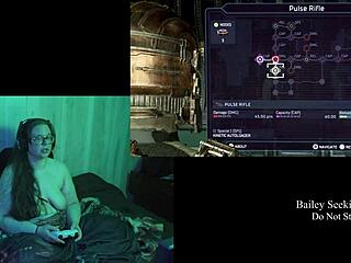 Naked Brunette Plays Deadspace in Part 6 Stream